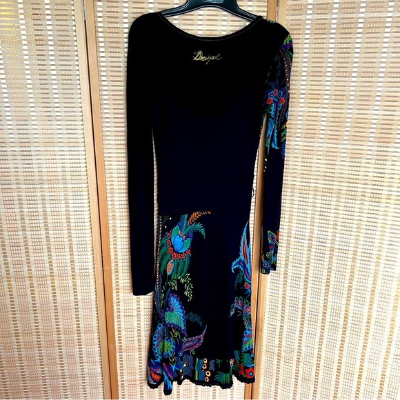Desigual Dress Fit & Flare Floral Size Small - Picture 6 of 7